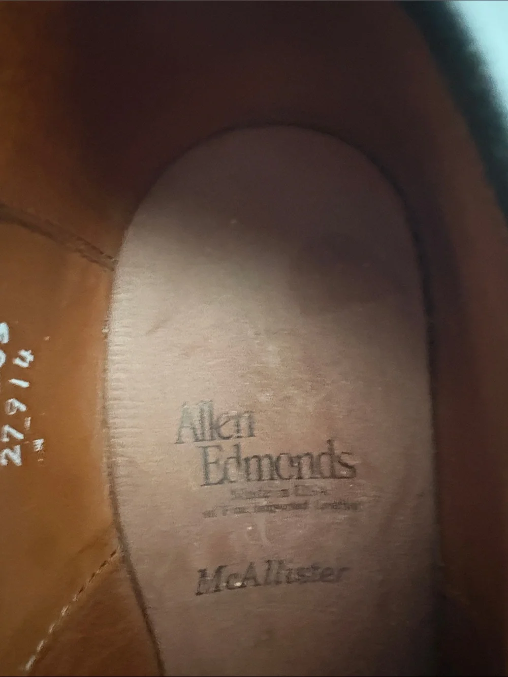 Allen Edmonds Black Leather Wingtip Oxford Dress Shoes. McAllister.